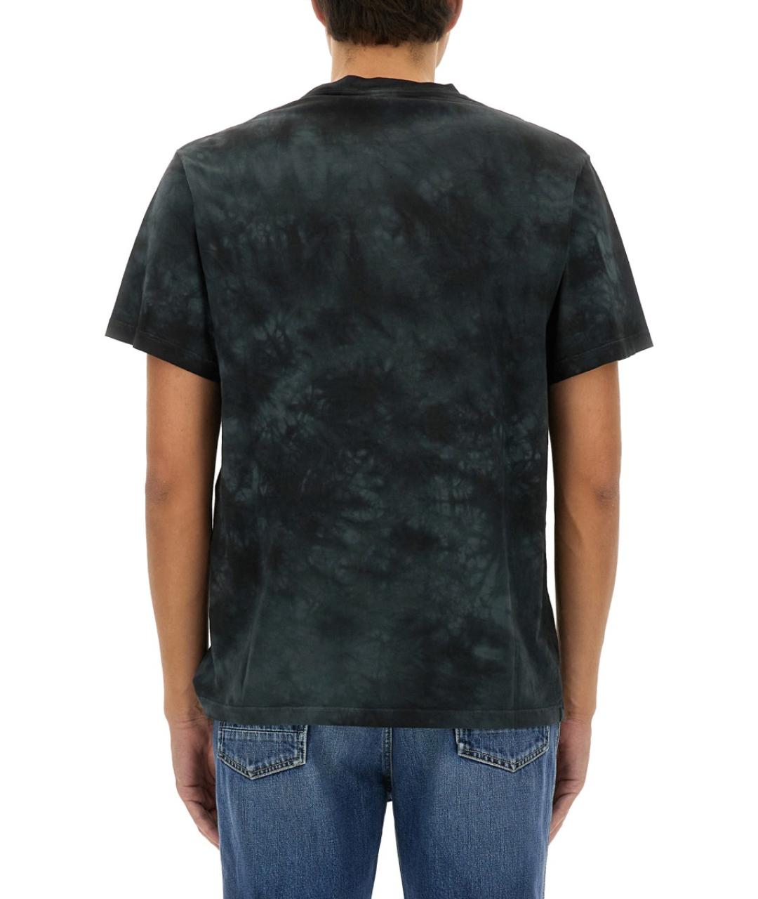 ALEXANDER MCQUEEN Черная хлопковая футболка, фото 4