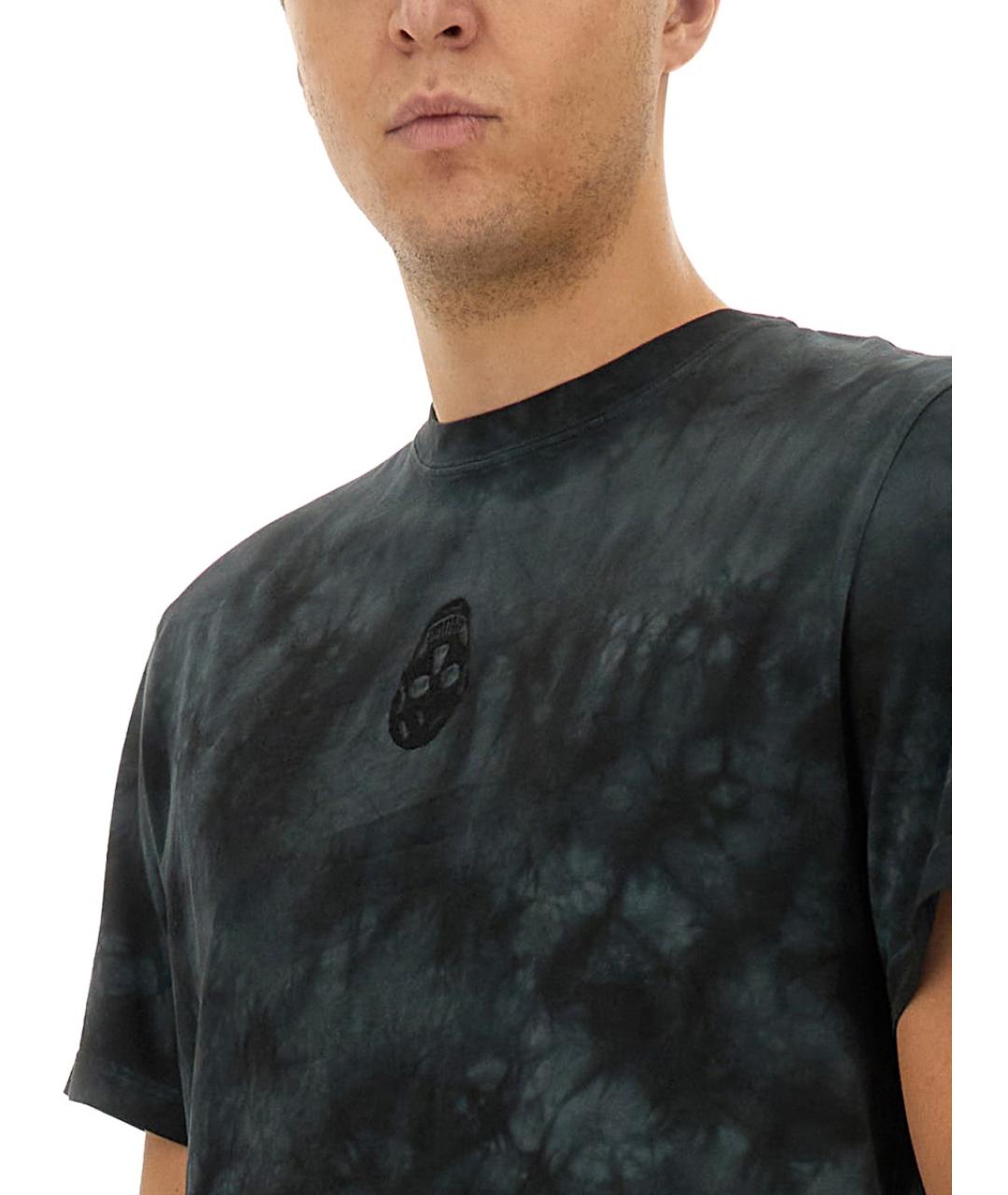 ALEXANDER MCQUEEN Черная хлопковая футболка, фото 5