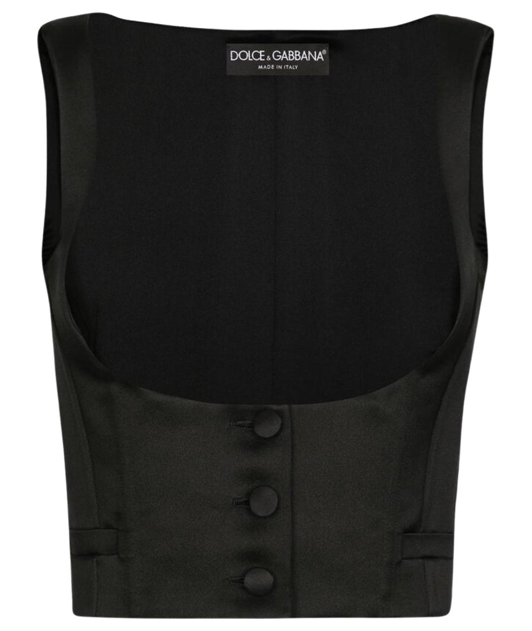 DOLCE&GABBANA Черный жилет, фото 1