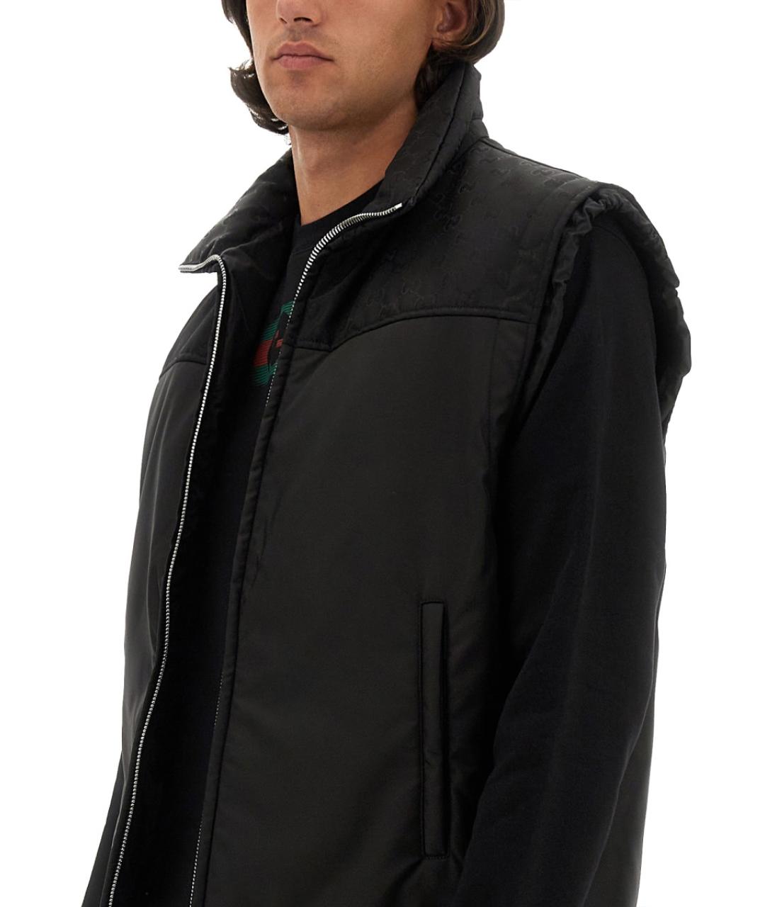 GUCCI Черный полиамидовый жилет, фото 5