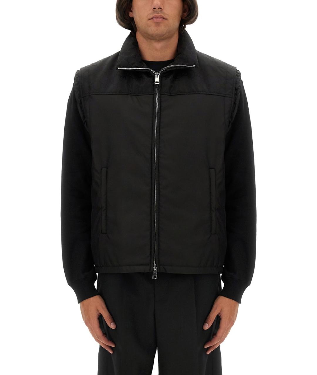 GUCCI Черный полиамидовый жилет, фото 2