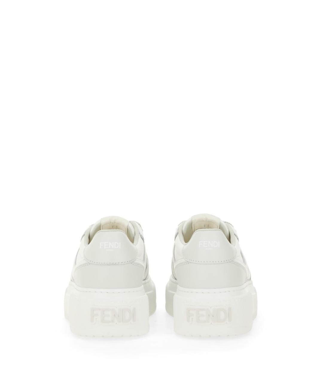 FENDI Белые кеды, фото 4