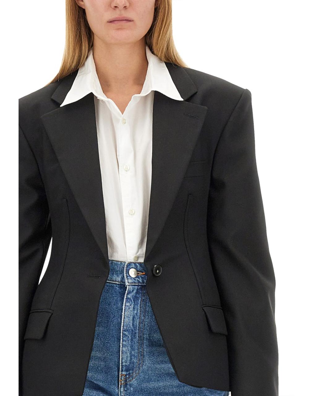 STELLA MCCARTNEY Черный шерстяной жакет/пиджак, фото 5