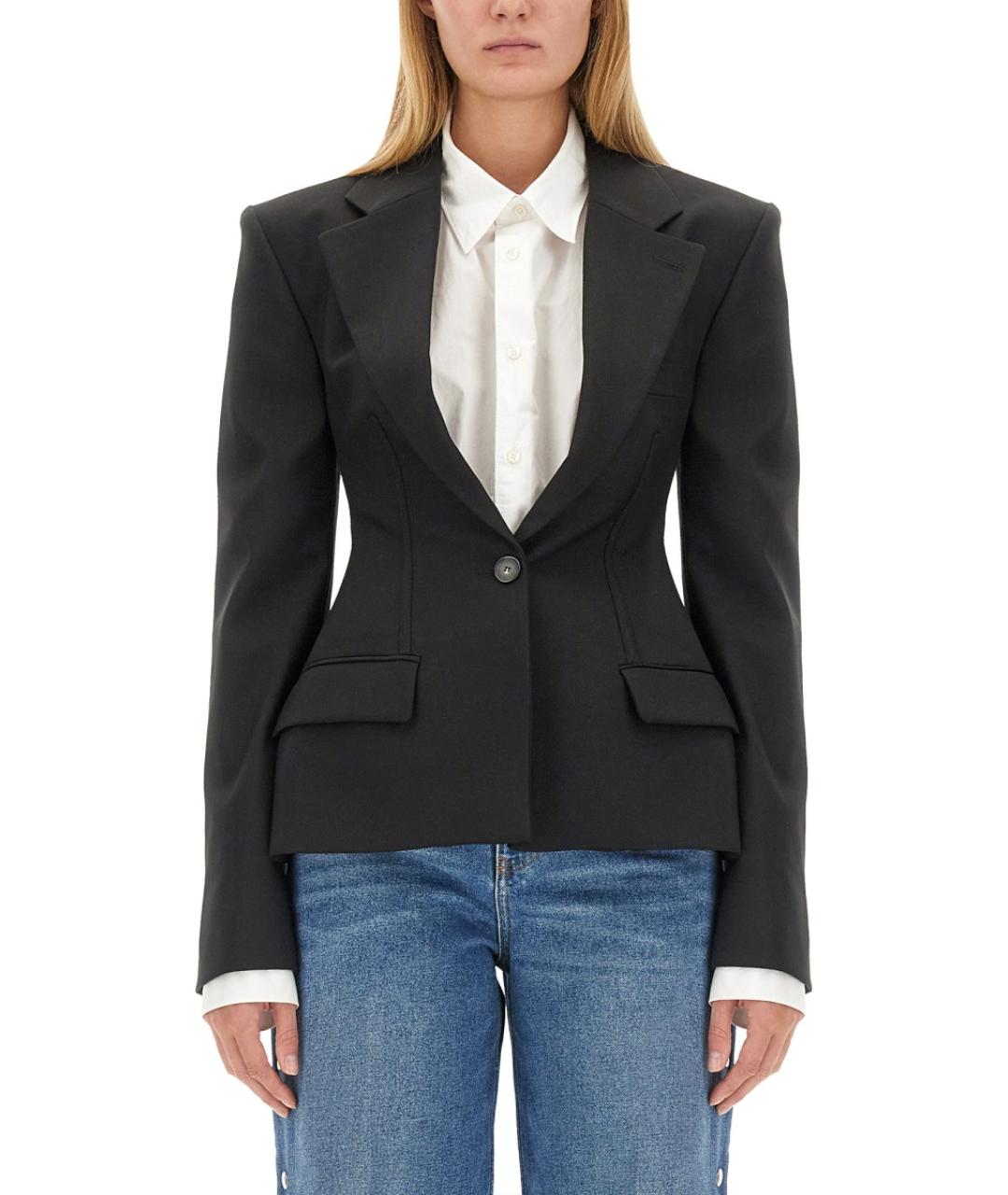 STELLA MCCARTNEY Черный шерстяной жакет/пиджак, фото 2