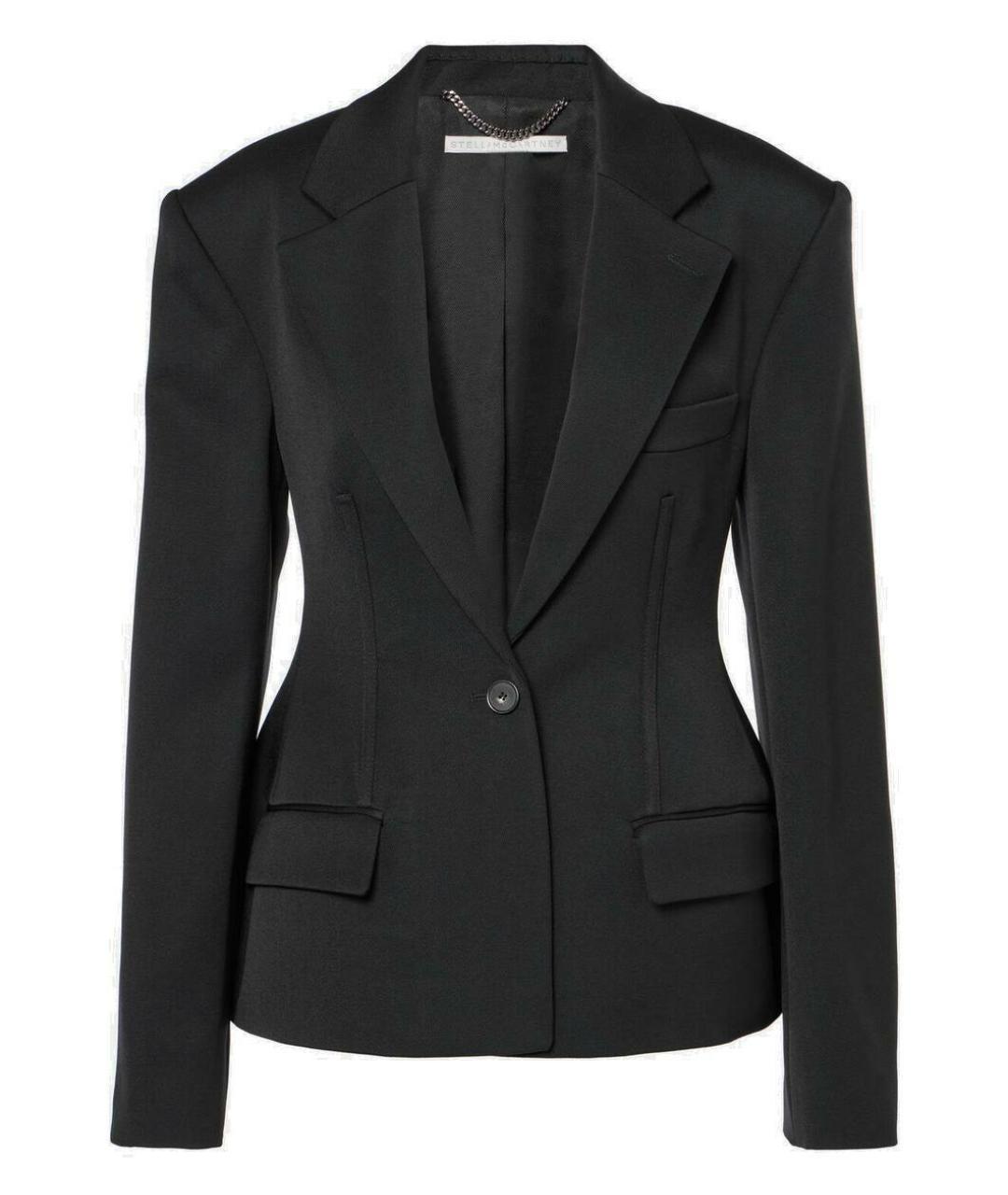 STELLA MCCARTNEY Черный шерстяной жакет/пиджак, фото 1