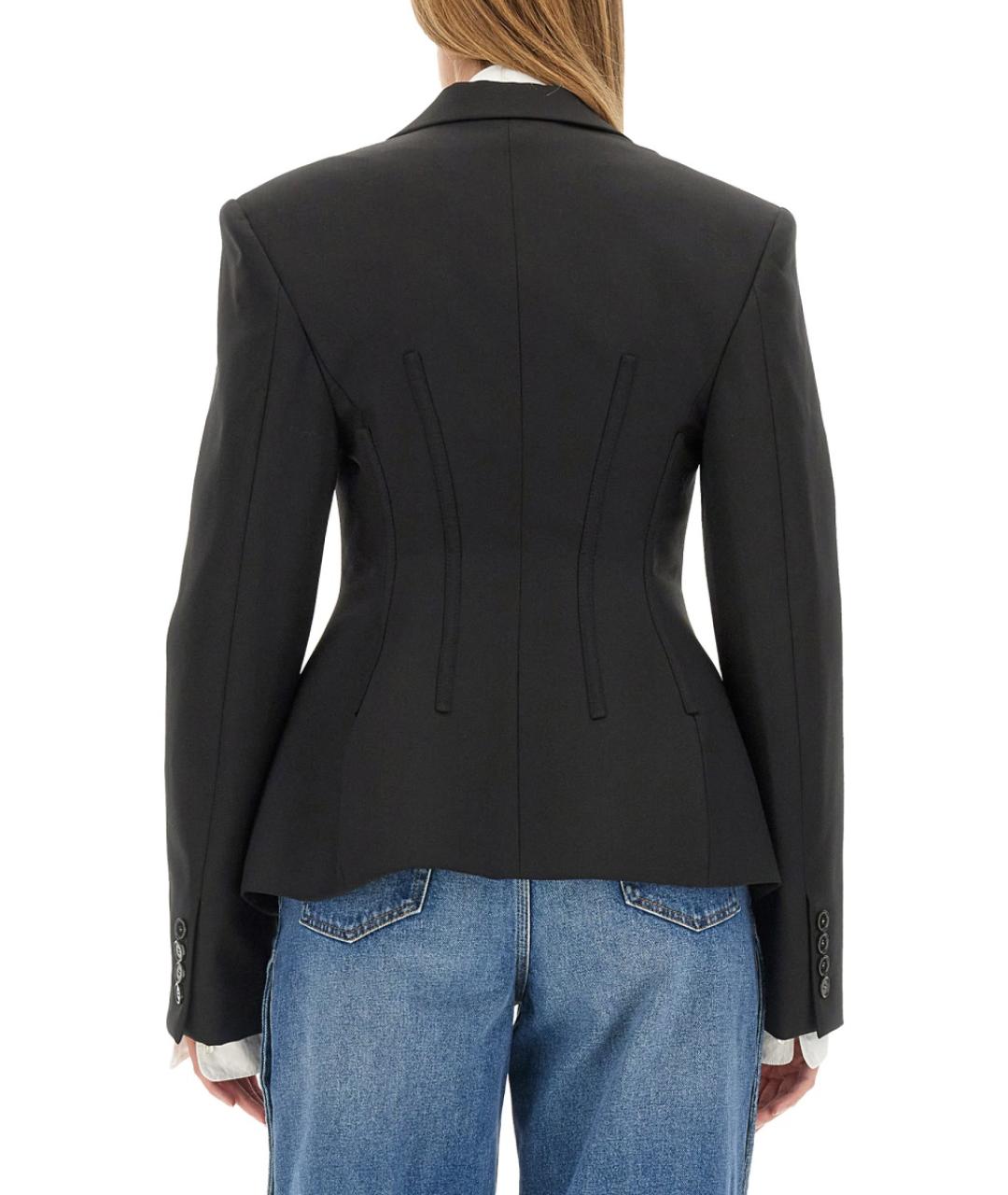 STELLA MCCARTNEY Черный шерстяной жакет/пиджак, фото 4