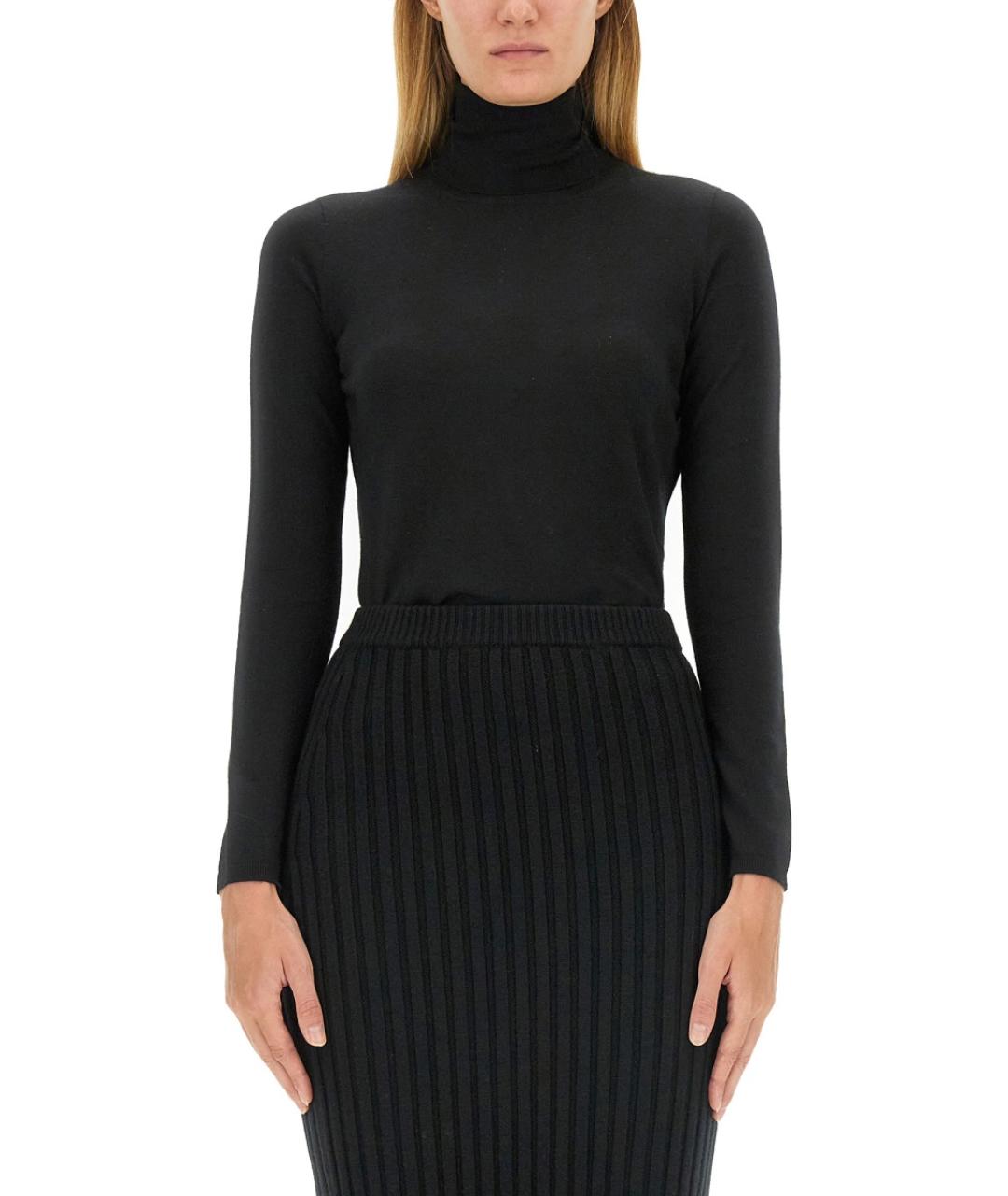 MAX MARA Черная кашемировая водолазка, фото 2