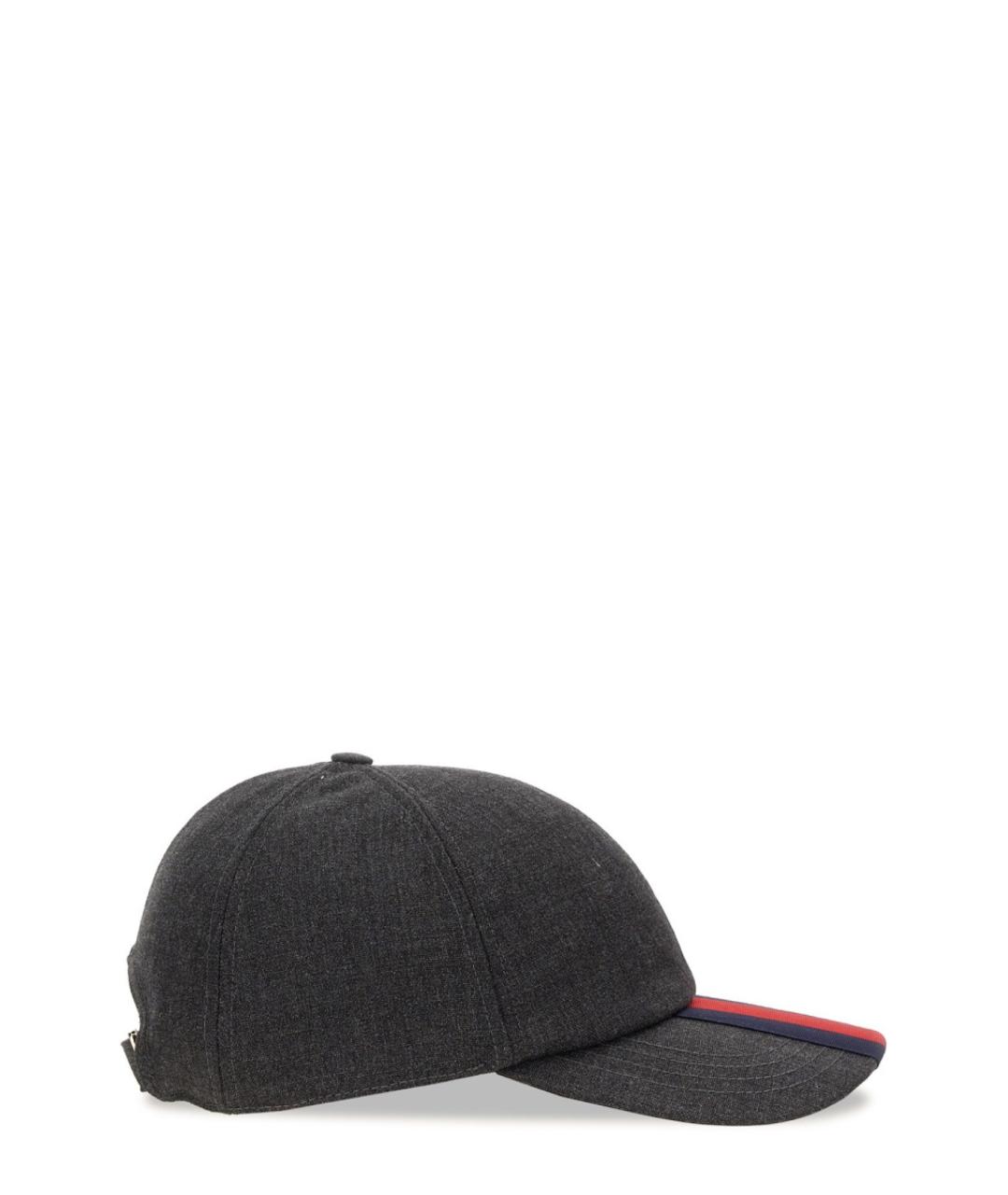 GUCCI Серая шерстяная кепка/бейсболка, фото 2