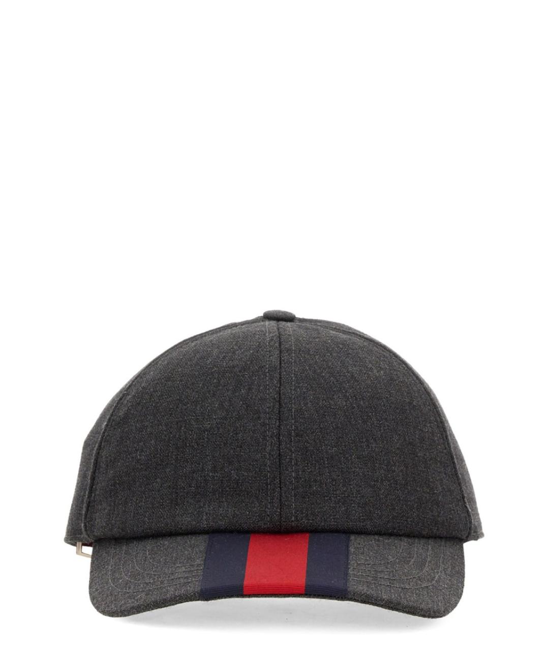 GUCCI Серая шерстяная кепка/бейсболка, фото 1