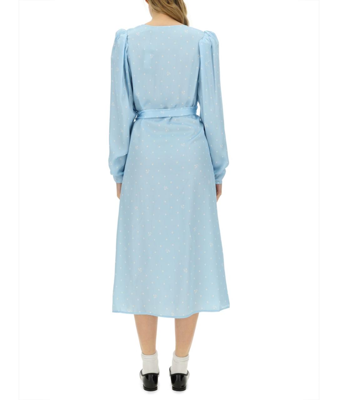 ROTATE Синее вискозное повседневное платье, фото 4