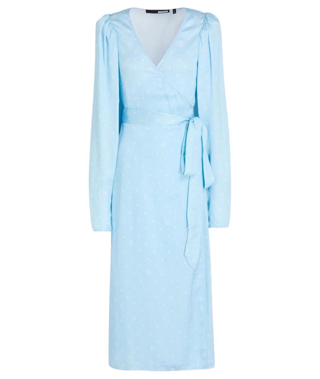ROTATE Синее вискозное повседневное платье, фото 1