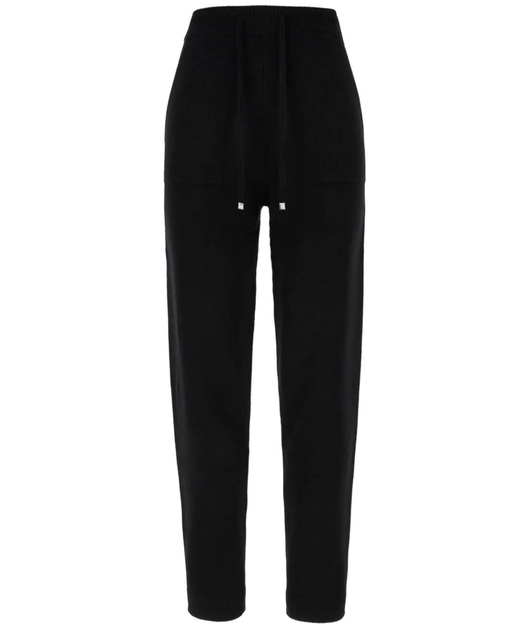 'S MAX MARA Черные шелковые прямые брюки, фото 1