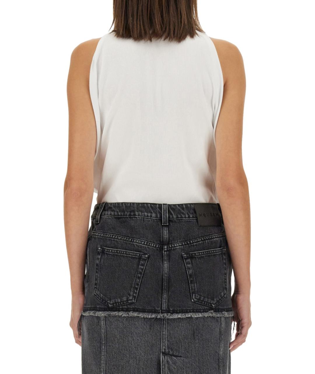 ALEXANDER MCQUEEN Белая хлопковая майка, фото 4