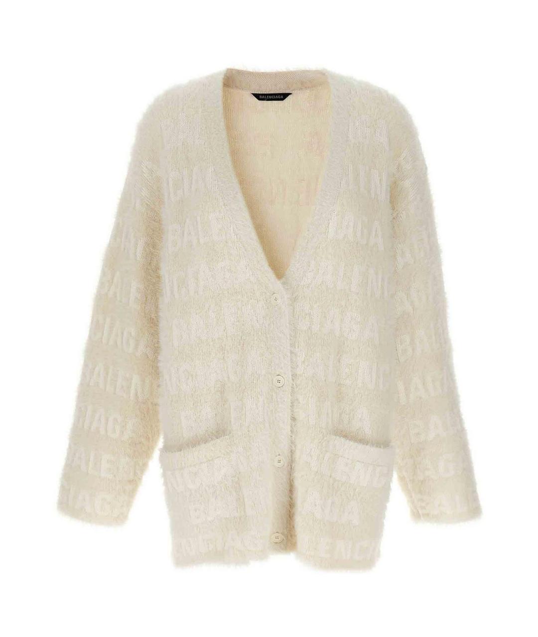 BALENCIAGA Белый джемпер / свитер, фото 1