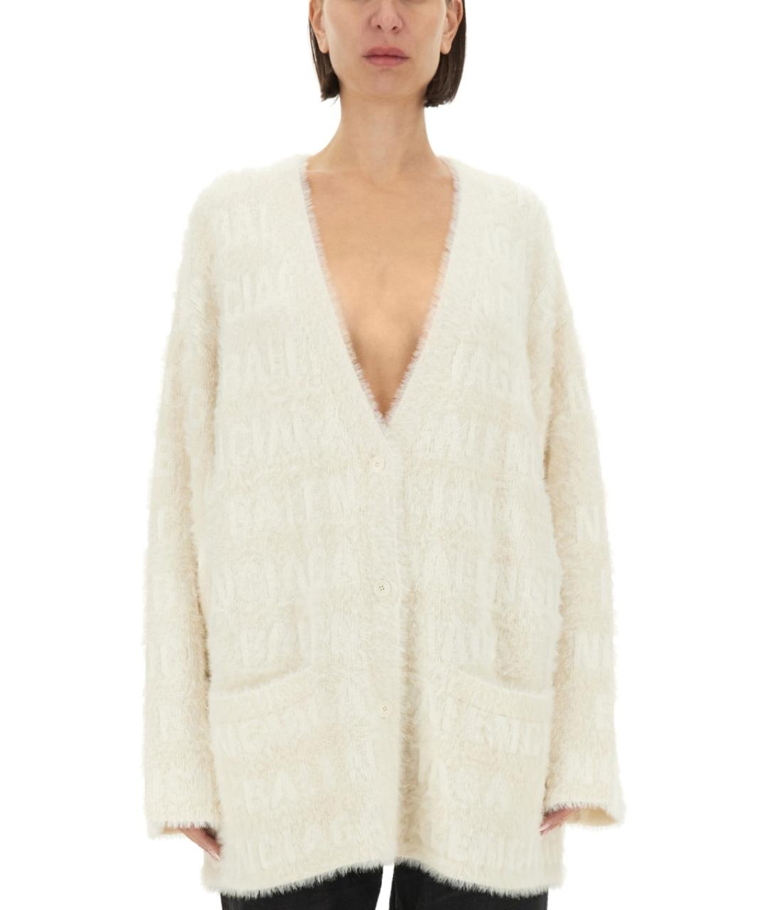 BALENCIAGA Белый джемпер / свитер, фото 2