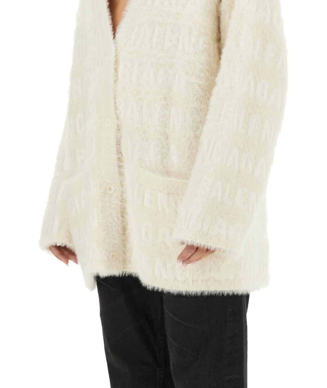 BALENCIAGA Белый джемпер / свитер, фото 5