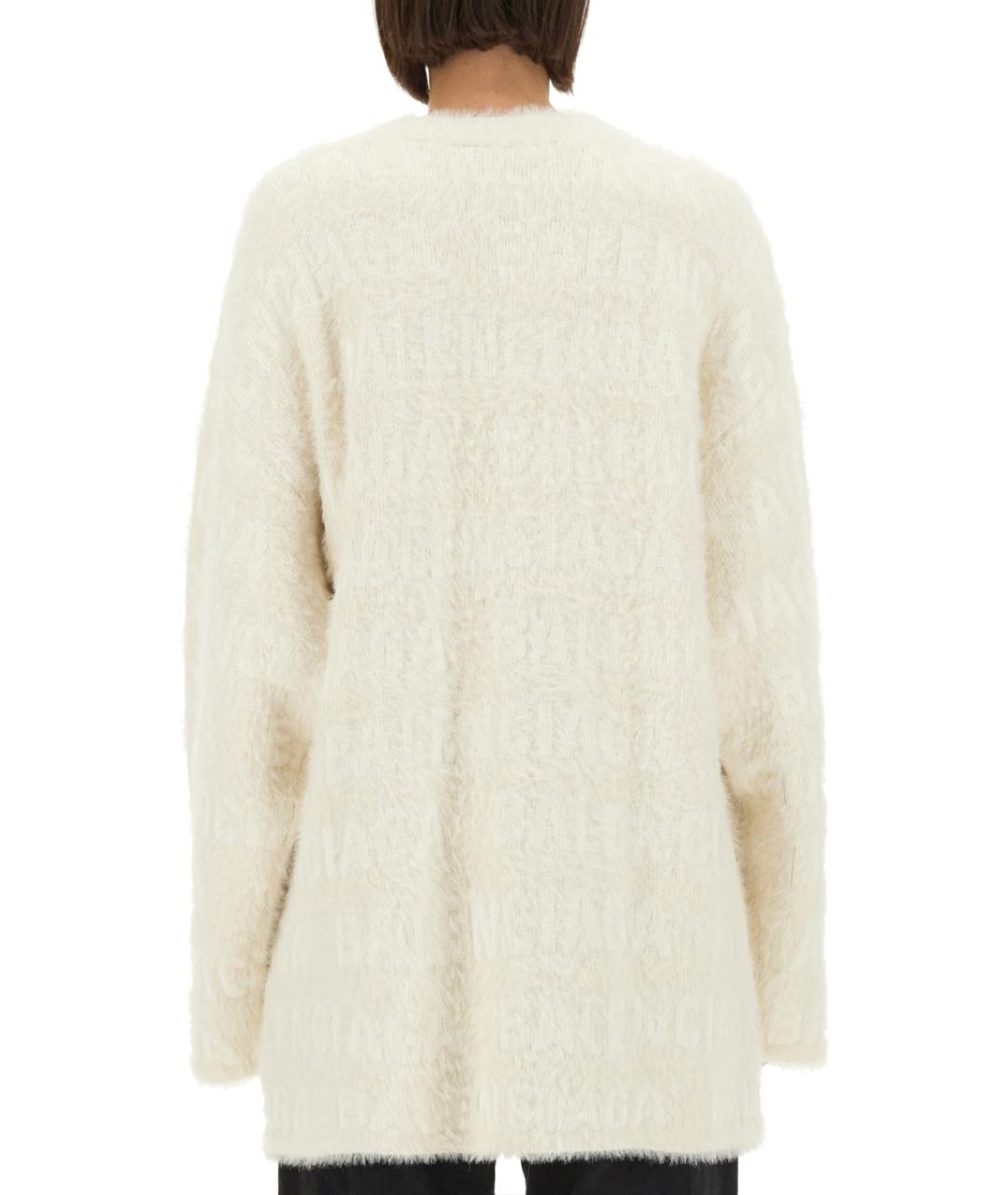 BALENCIAGA Белый джемпер / свитер, фото 4