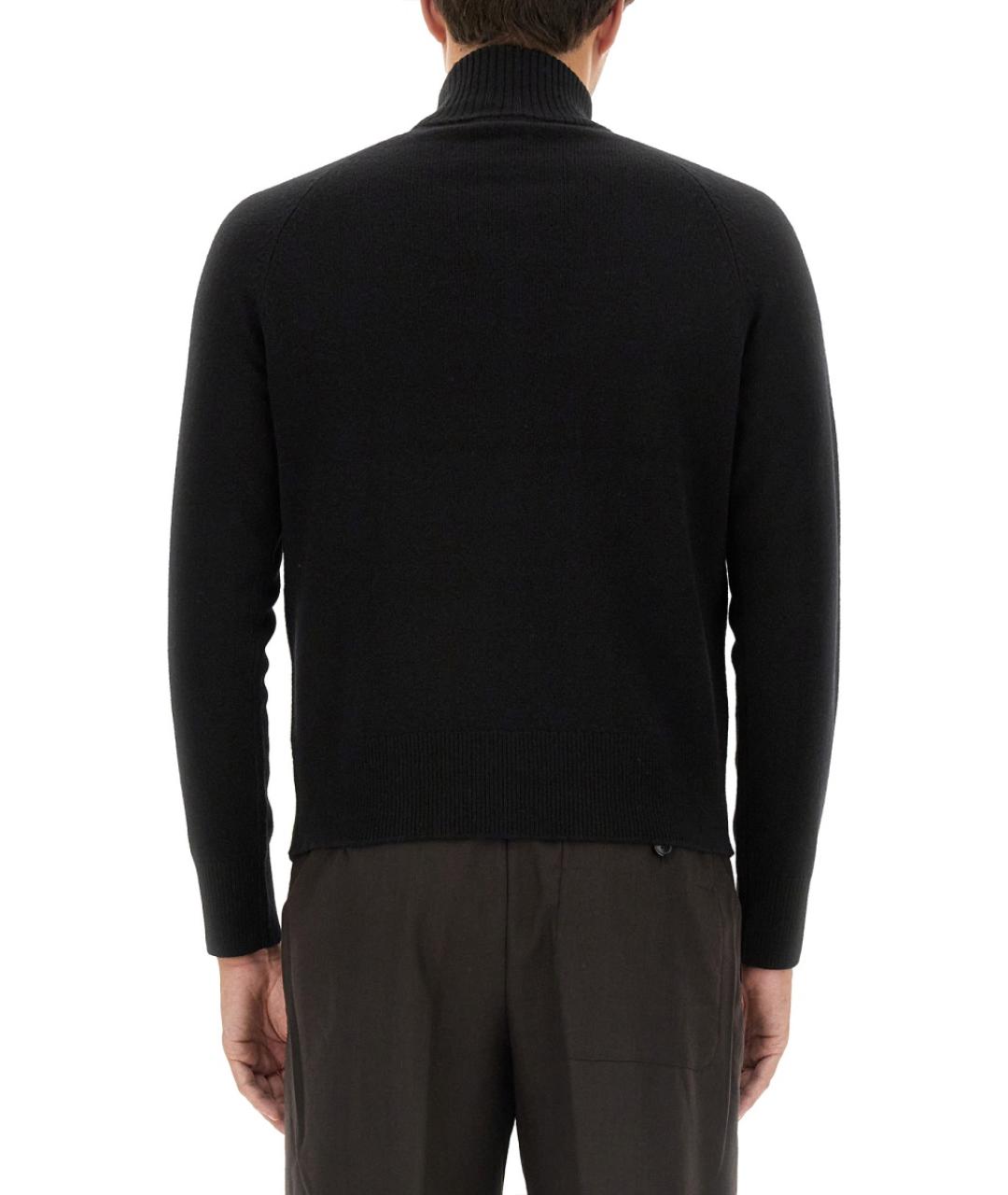 DRIES VAN NOTEN Черный шерстяной джемпер / свитер, фото 3