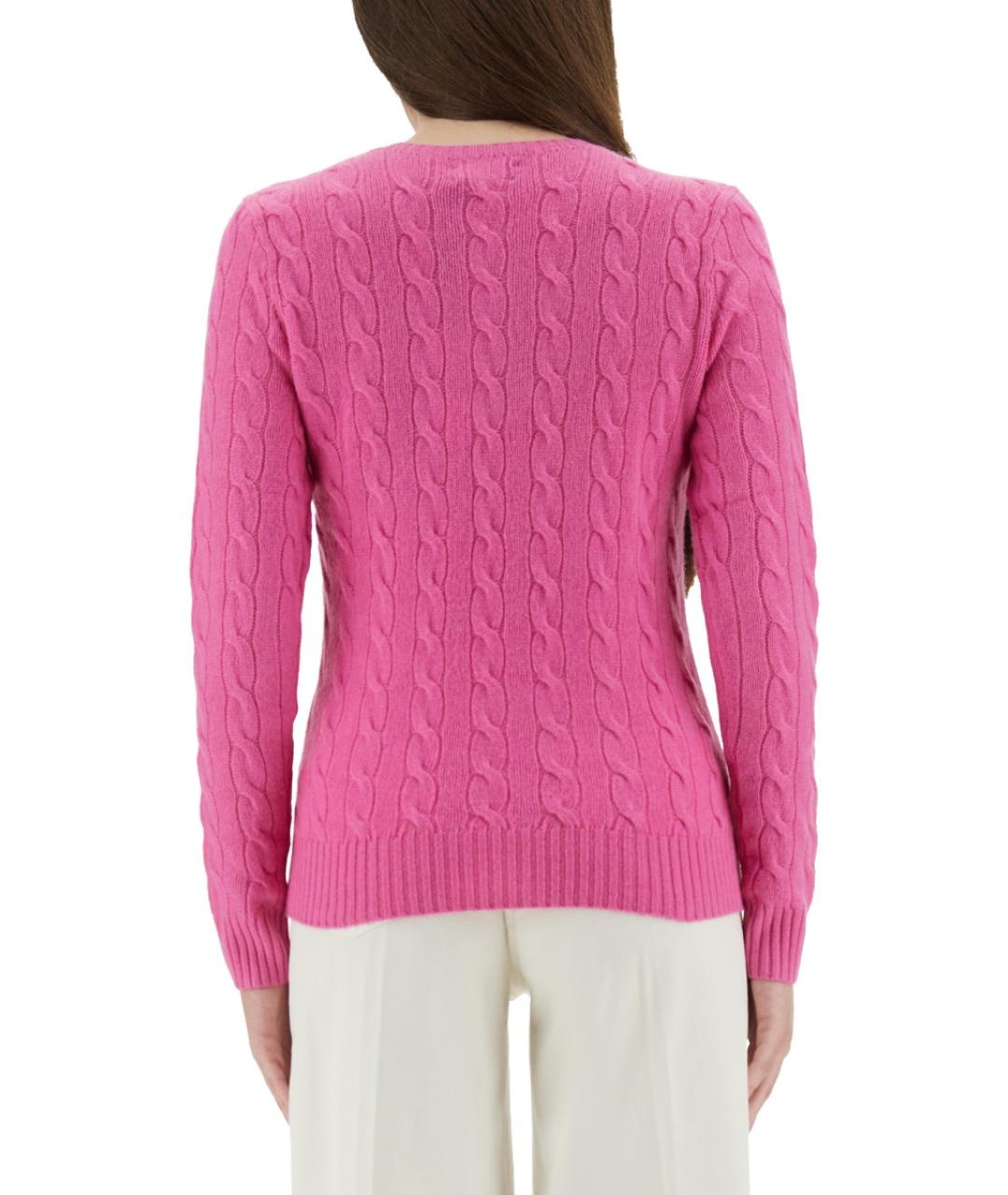 POLO RALPH LAUREN Розовый шерстяной джемпер / свитер, фото 4