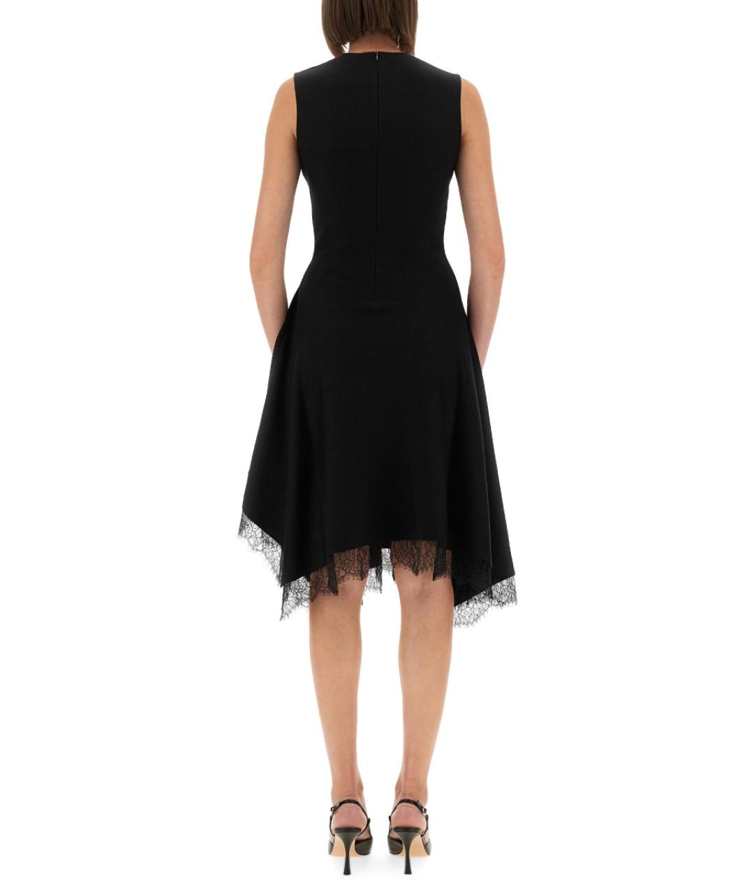 ALEXANDER MCQUEEN Черное вискозное вечернее платье, фото 4