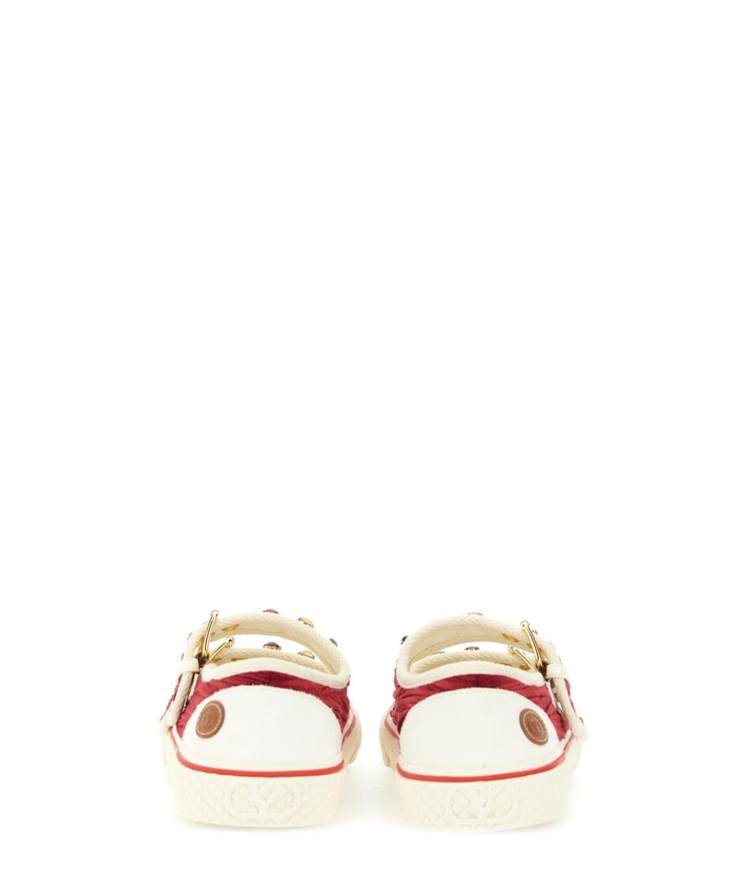 VALENTINO Бордовые синтетические кроссовки, фото 3