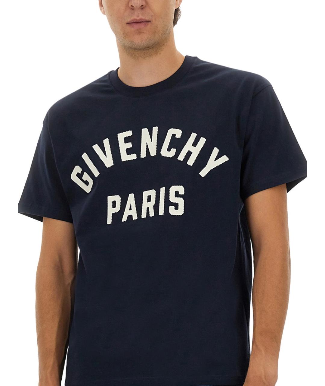 GIVENCHY Синяя хлопковая футболка, фото 5