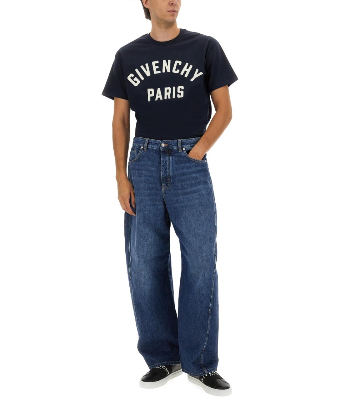 GIVENCHY Синяя хлопковая футболка, фото 3