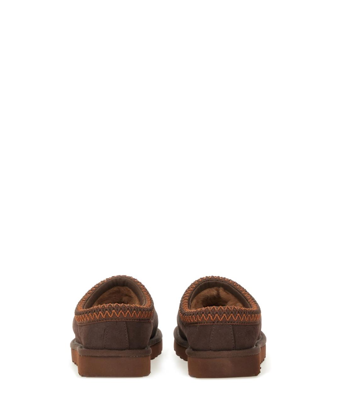 UGG AUSTRALIA Коричневые кожаные шлепанцы, фото 4
