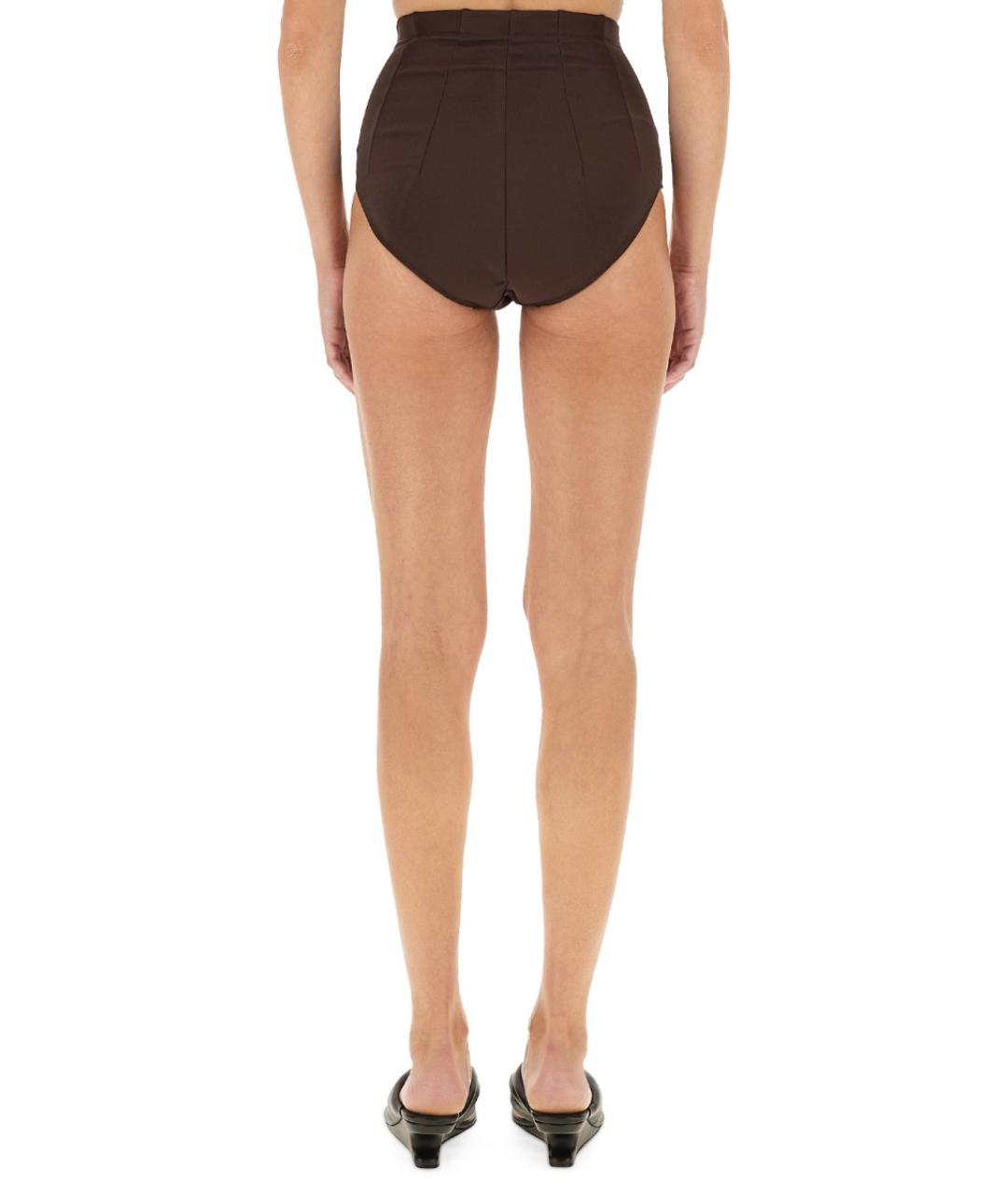 RICK OWENS Коричневые вискозные шорты, фото 4