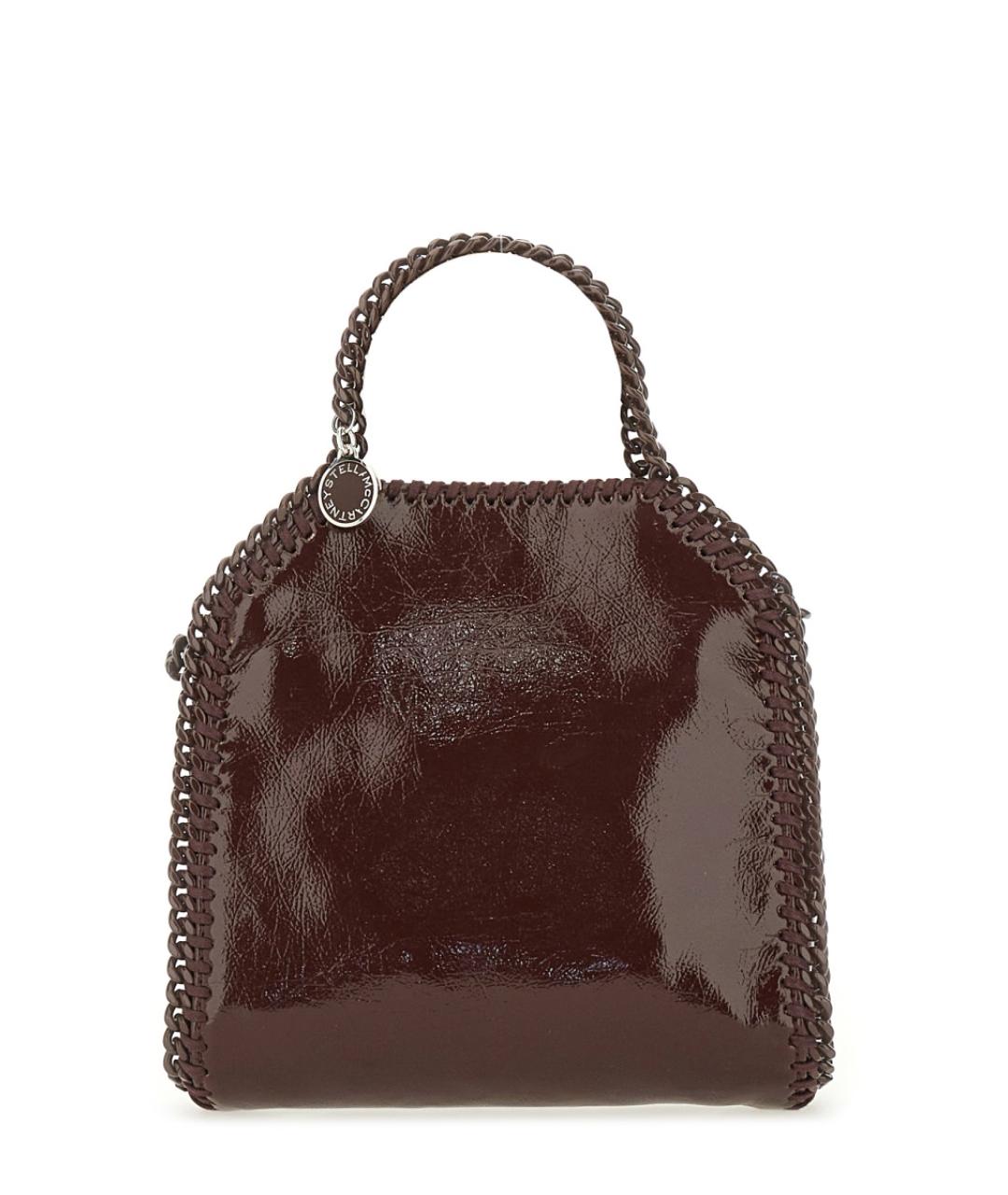STELLA MCCARTNEY Коричневая синтетическая сумка тоут, фото 1