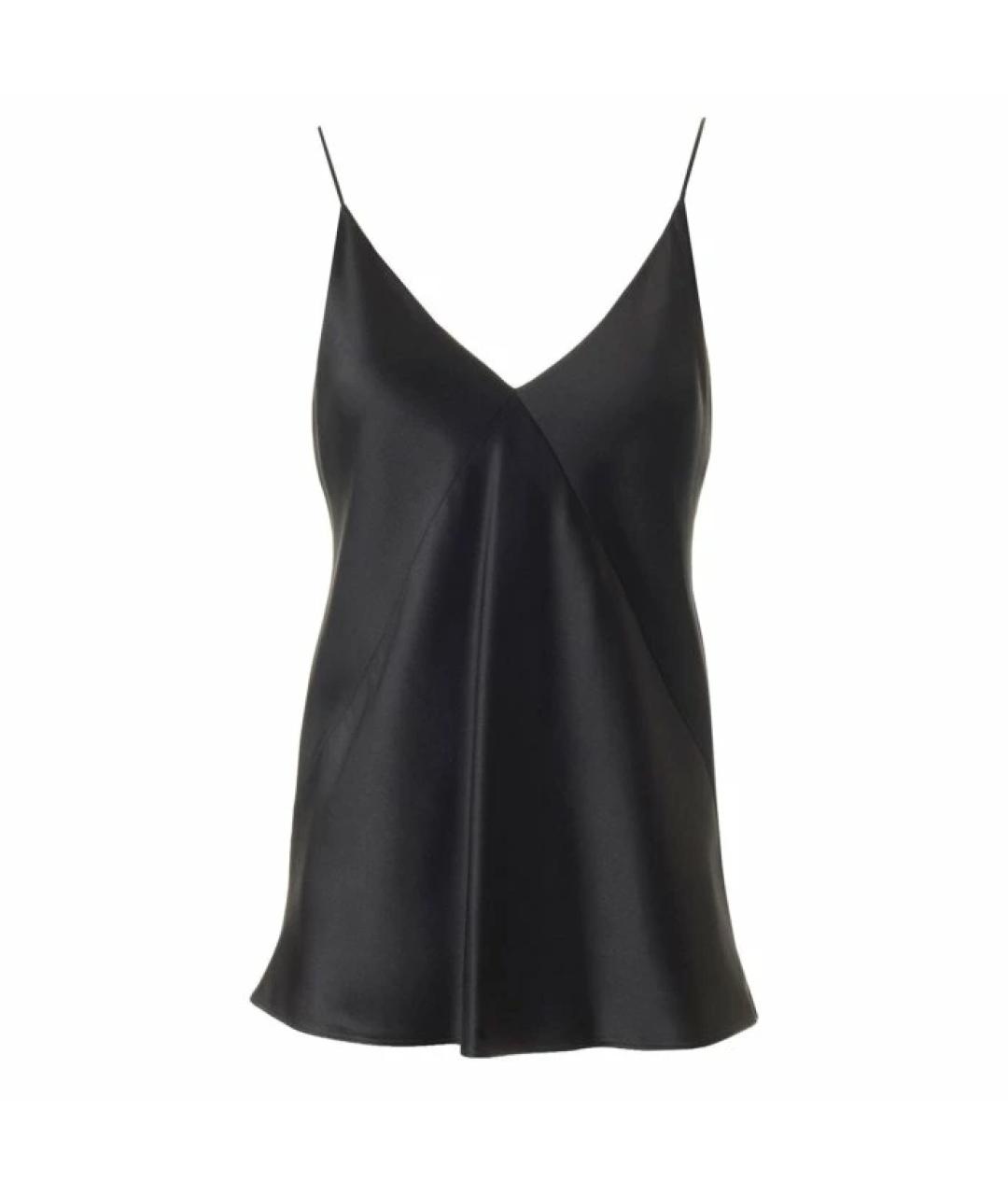 MAX MARA Черная шелковая блузы, фото 1