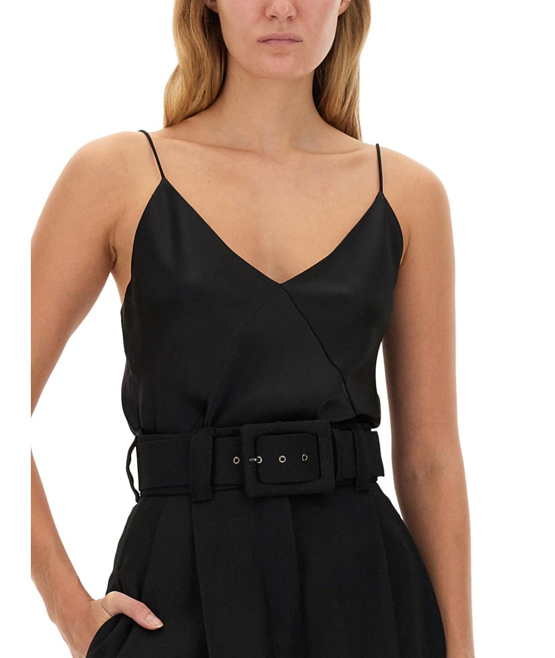 MAX MARA Черная шелковая блузы, фото 5