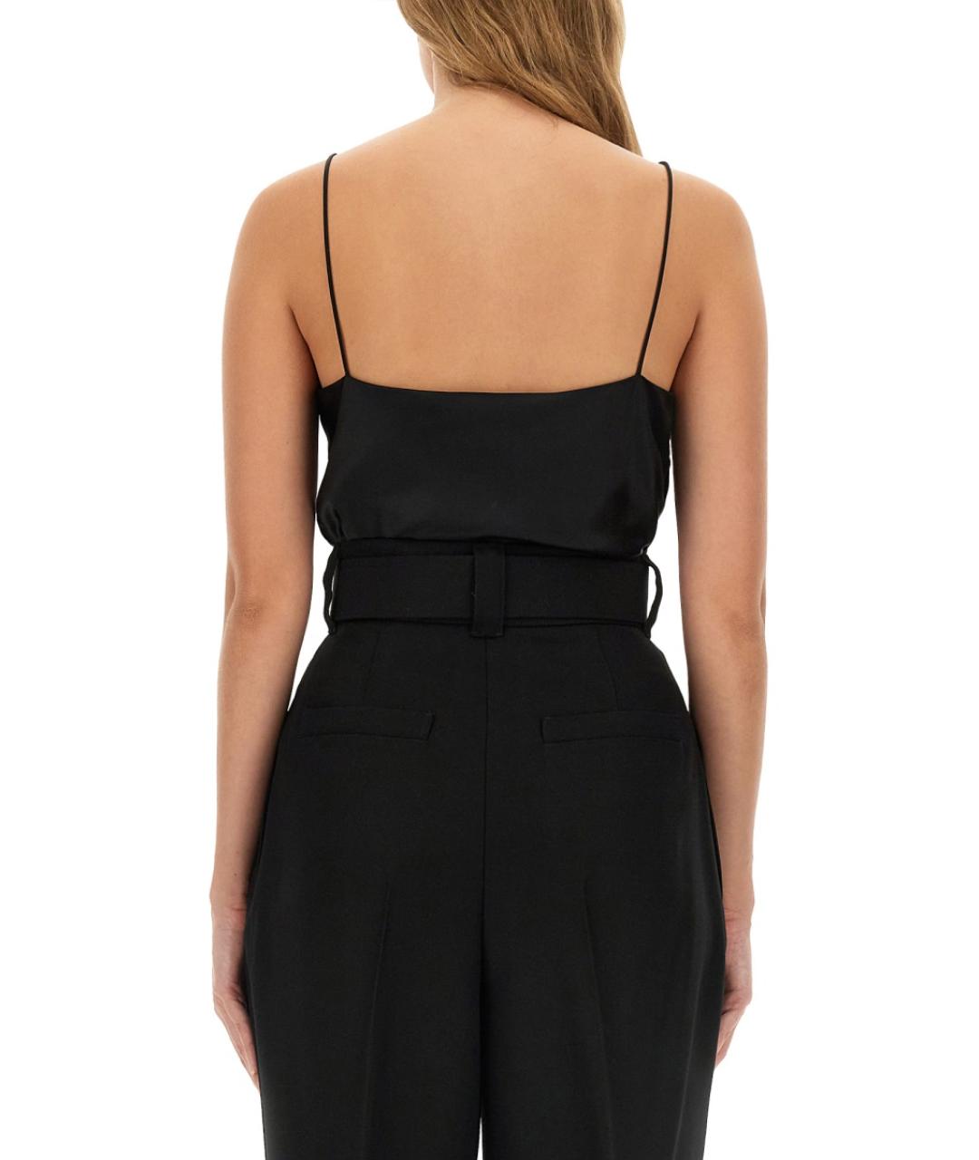 MAX MARA Черная шелковая блузы, фото 4