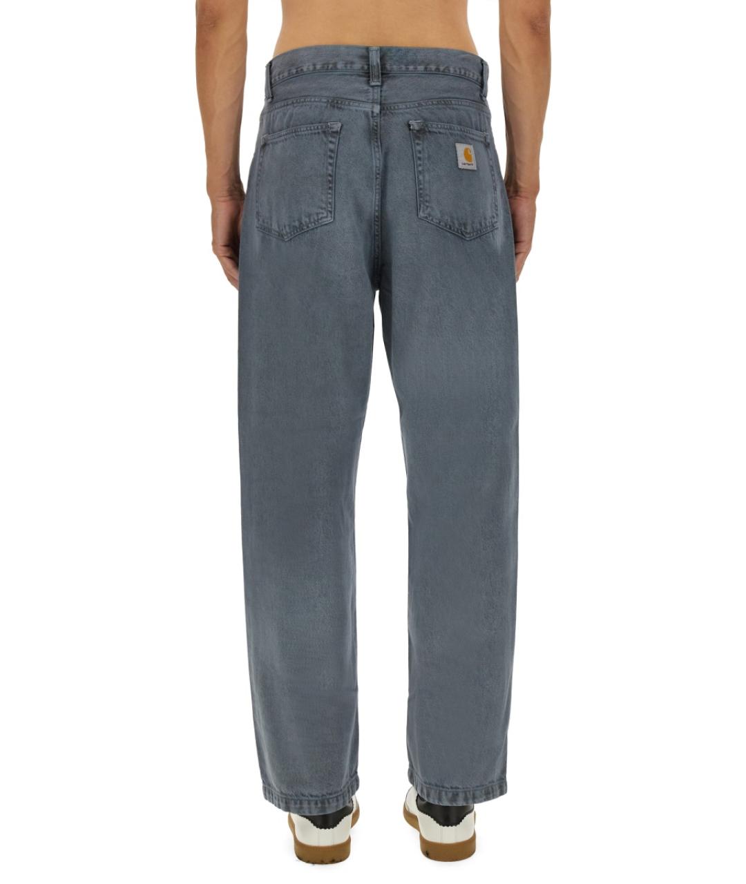 CARHARTT WIP Серые хлопковые прямые джинсы, фото 5