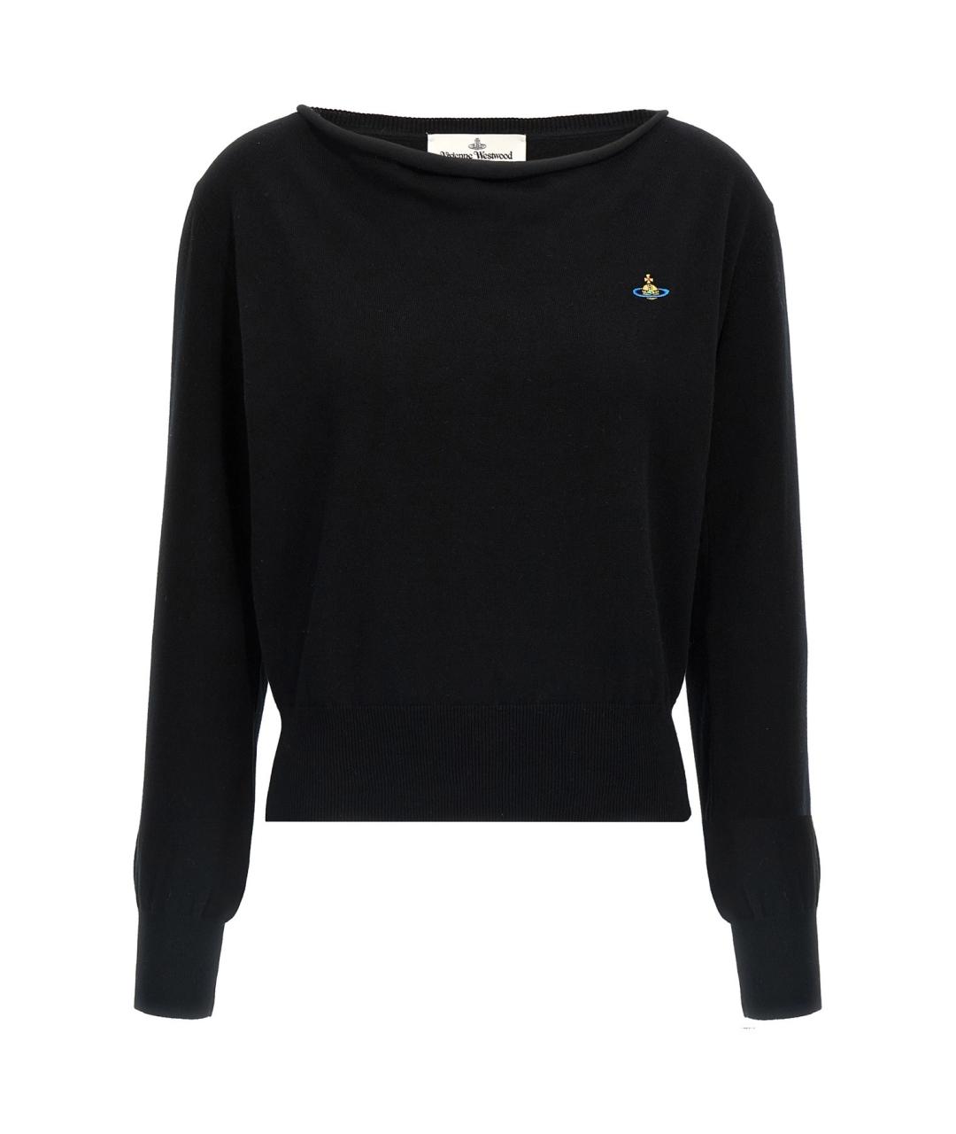 VIVIENNE WESTWOOD Черный хлопковый джемпер / свитер, фото 1