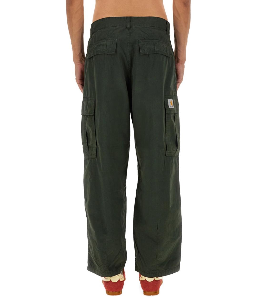CARHARTT WIP Хаки хлопковые прямые джинсы, фото 3