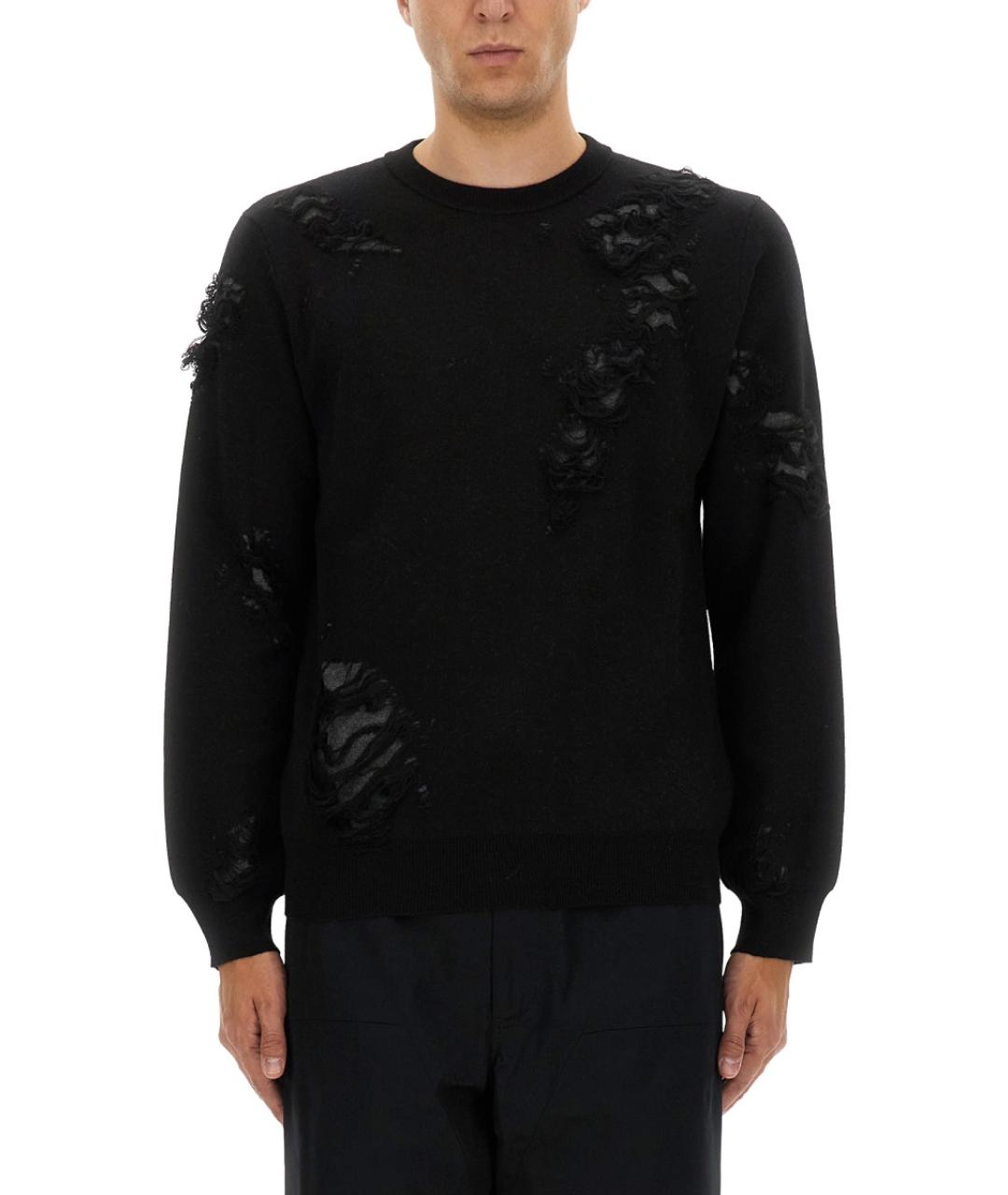 MM6 MAISON MARGIELA Черный шерстяной джемпер / свитер, фото 5