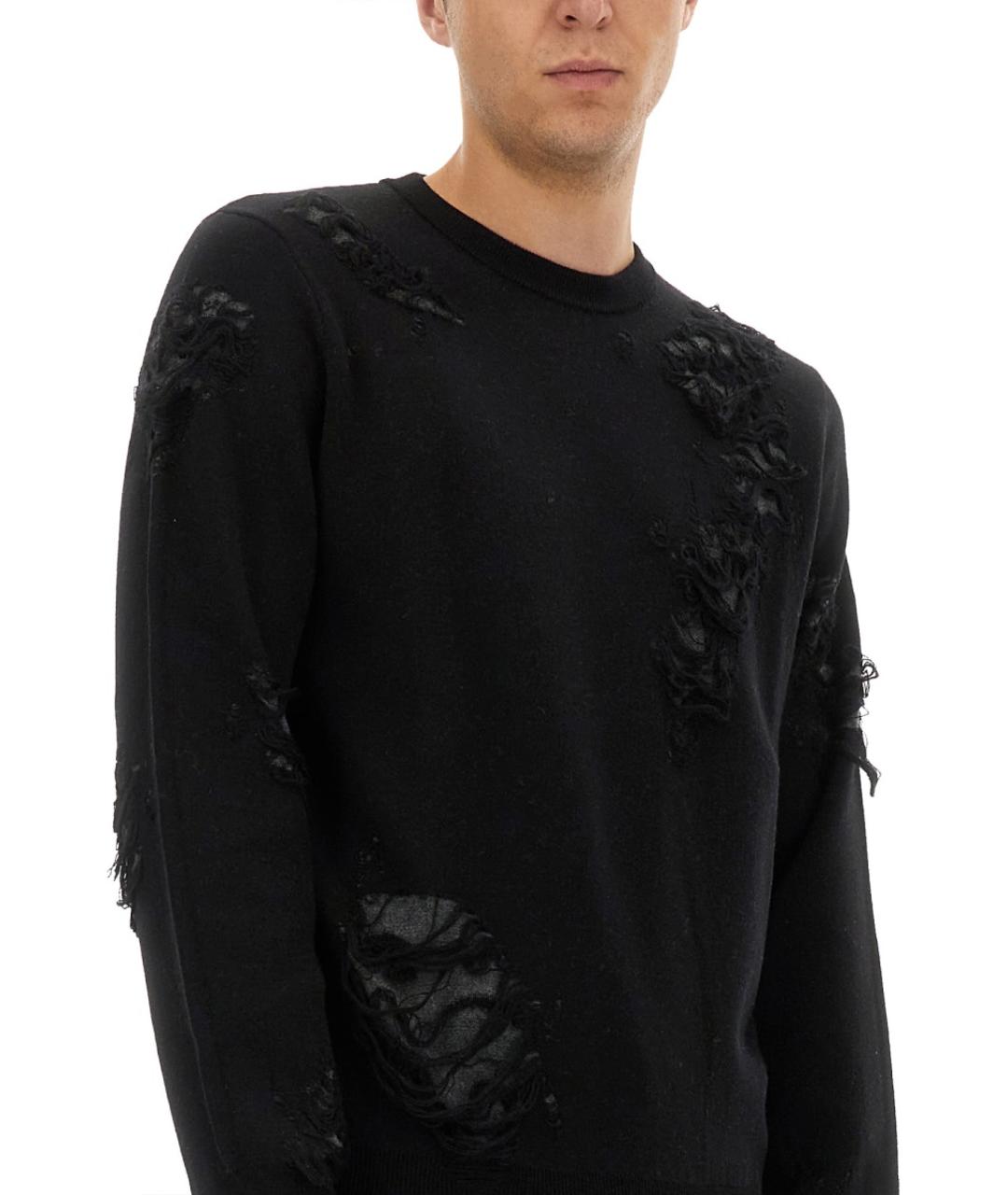 MM6 MAISON MARGIELA Черный шерстяной джемпер / свитер, фото 4