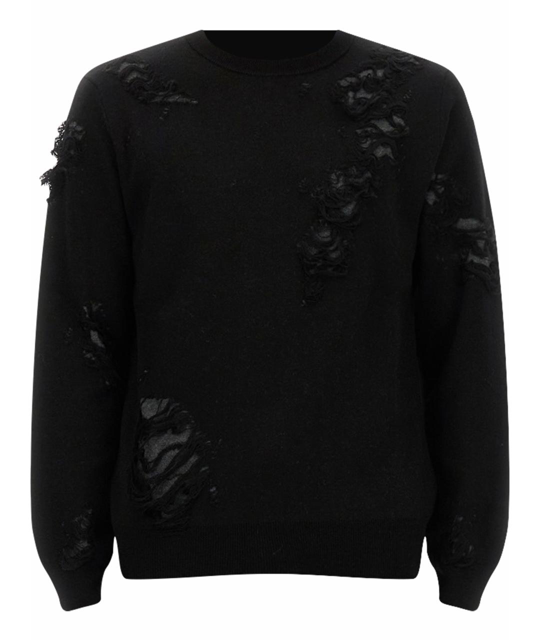 MM6 MAISON MARGIELA Черный шерстяной джемпер / свитер, фото 1