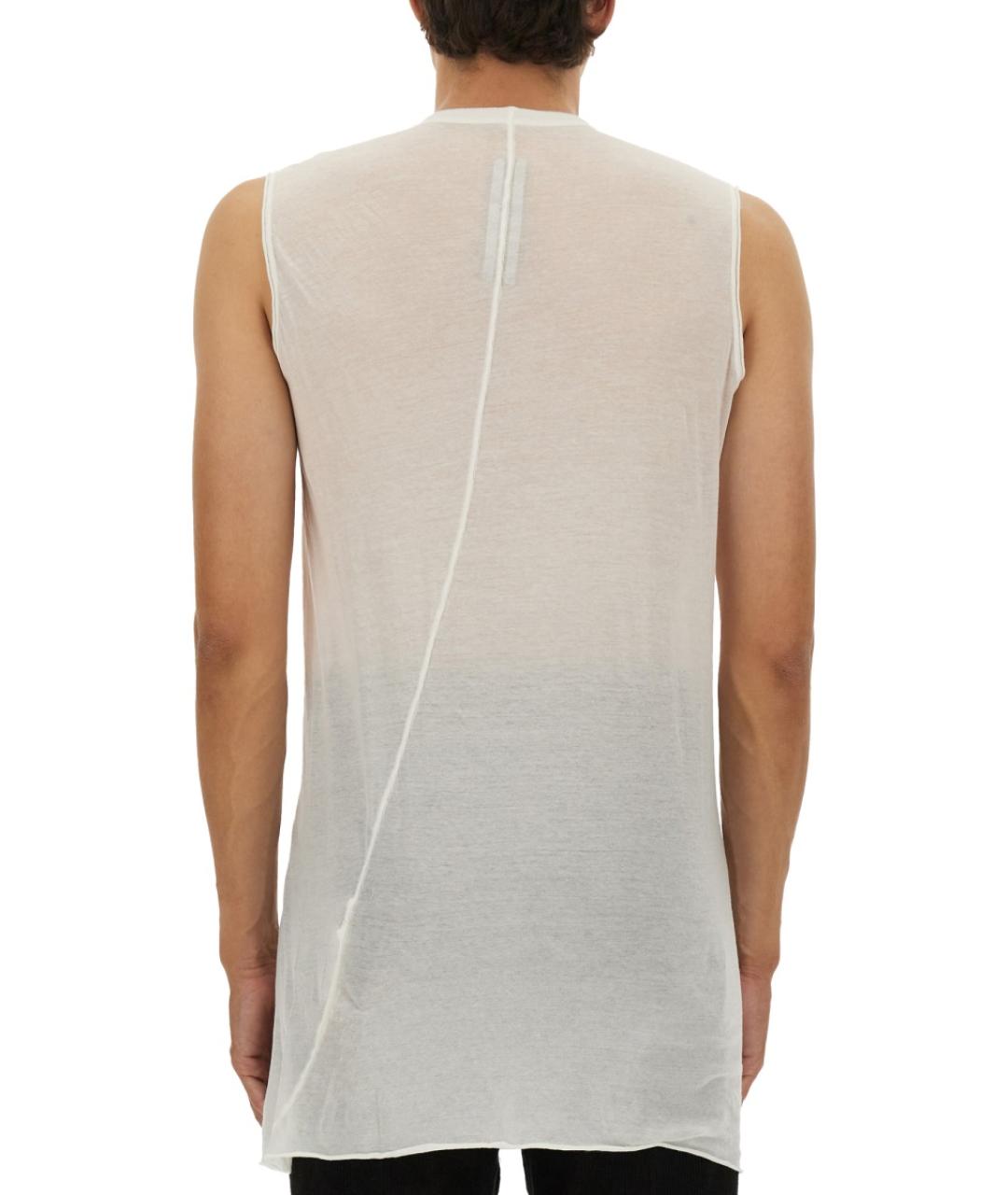 RICK OWENS Белая хлопковая майка, фото 3