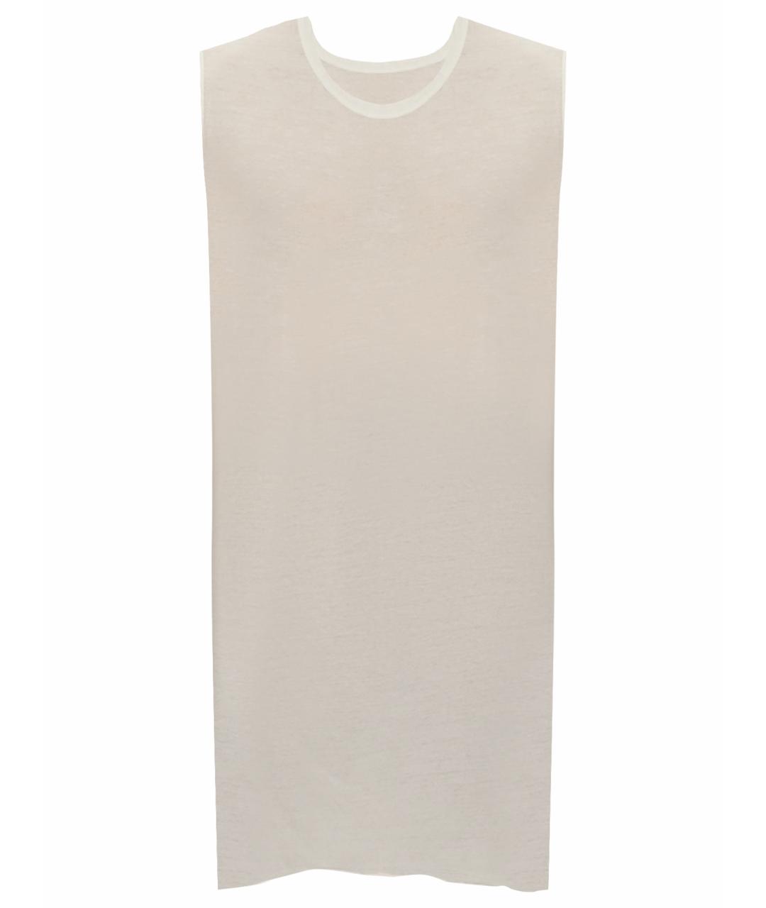 RICK OWENS Белая хлопковая майка, фото 1