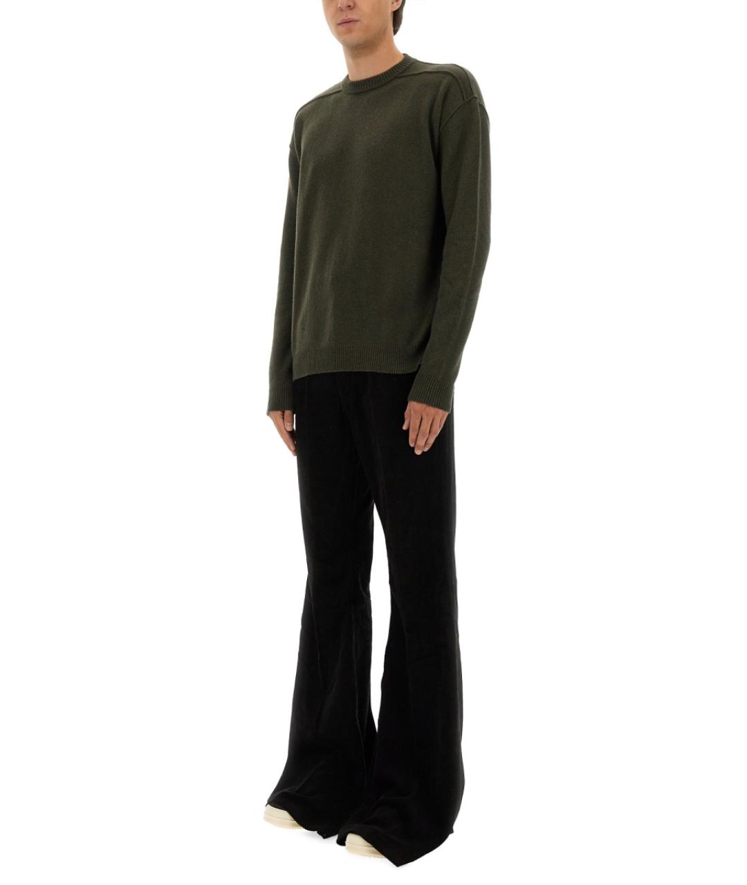 RICK OWENS Зеленый шерстяной джемпер / свитер, фото 3