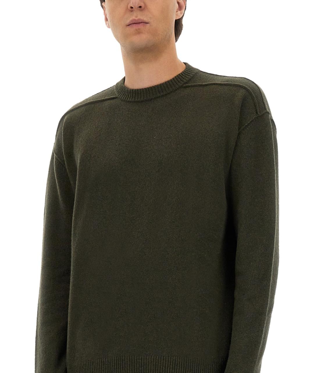 RICK OWENS Зеленый шерстяной джемпер / свитер, фото 5