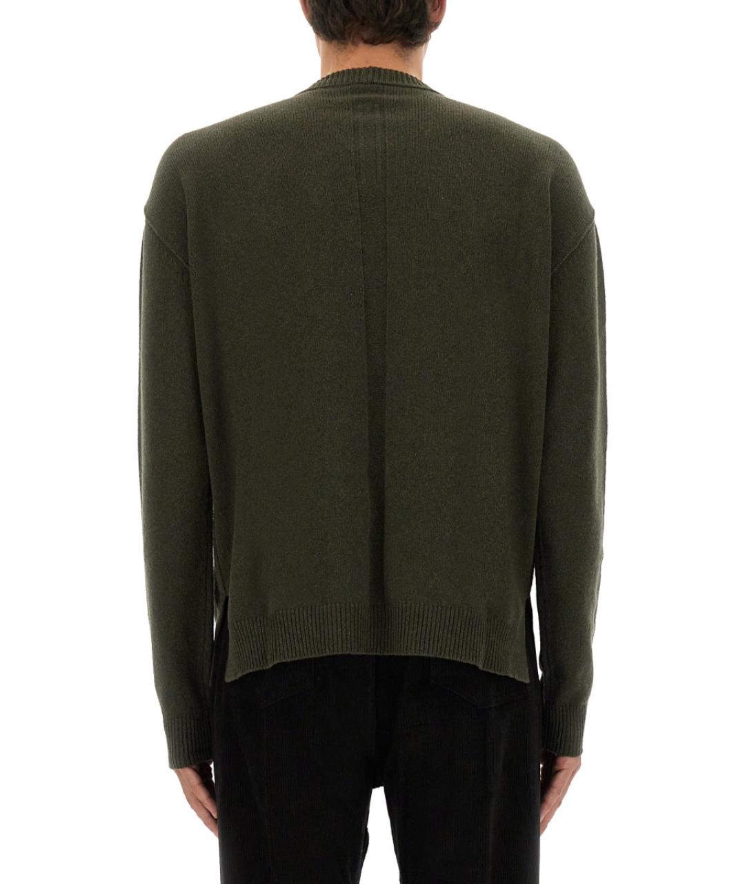 RICK OWENS Зеленый шерстяной джемпер / свитер, фото 4