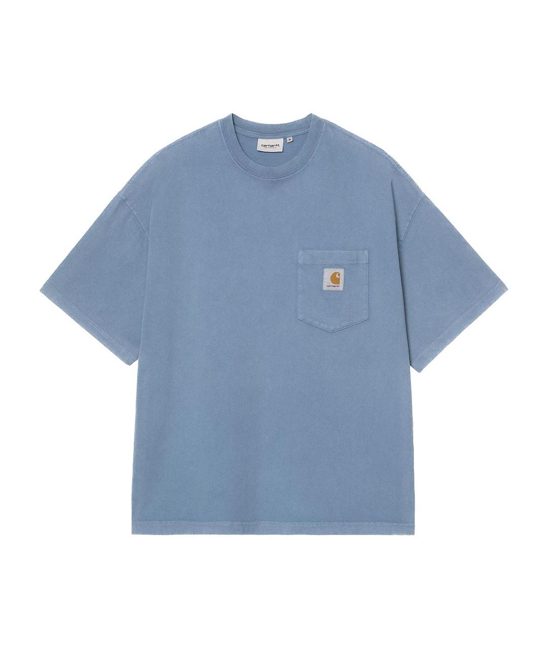 CARHARTT WIP Синяя хлопковая футболка, фото 1