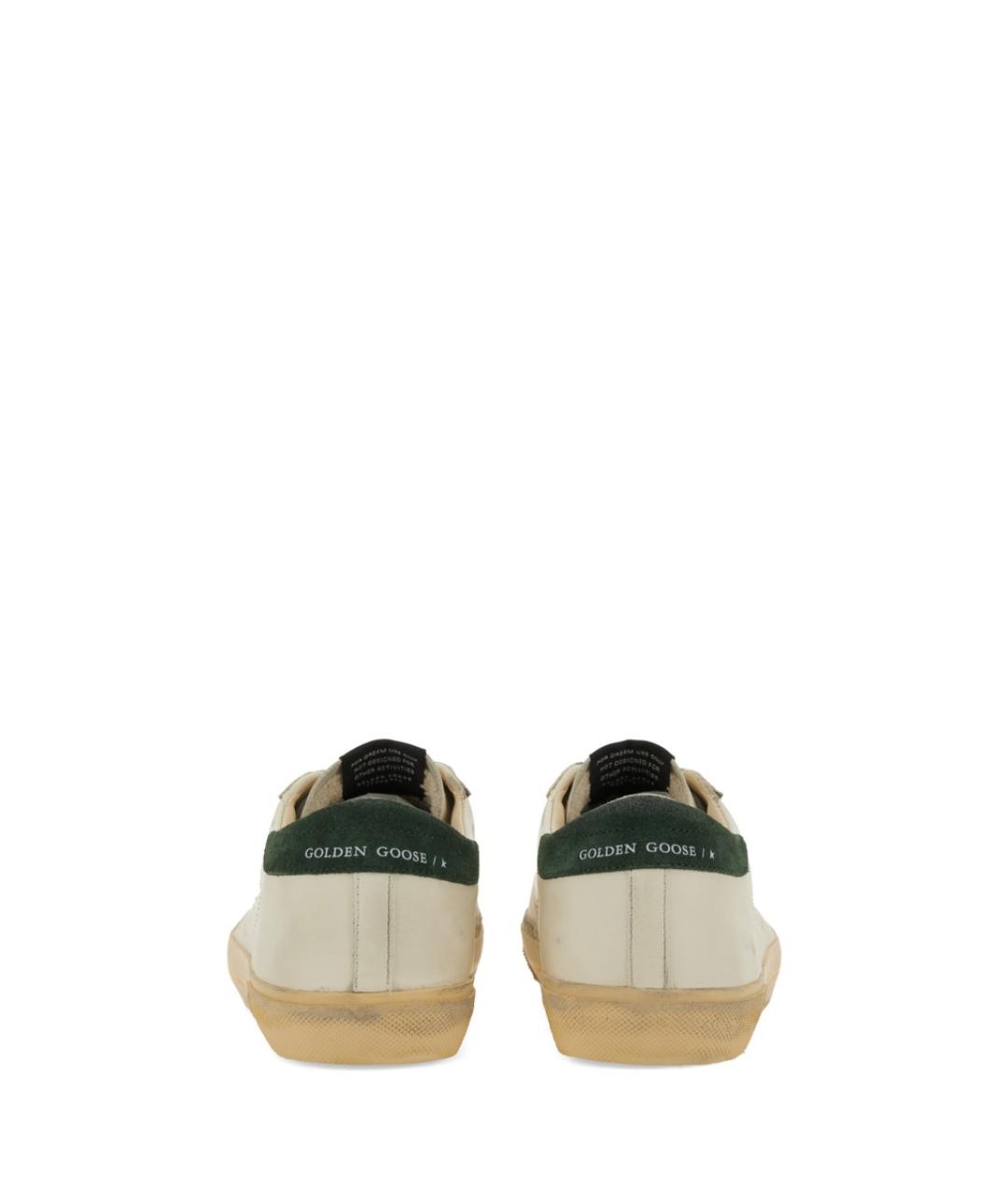 GOLDEN GOOSE DELUXE BRAND Белые кожаные низкие кроссовки / кеды, фото 3