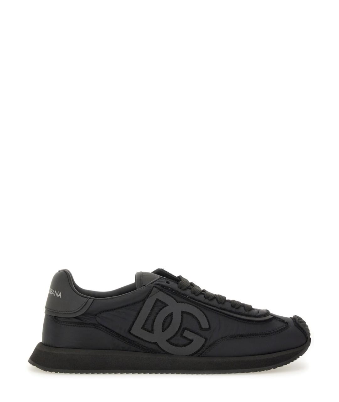 DOLCE&GABBANA Черные синтетические низкие кроссовки / кеды, фото 1