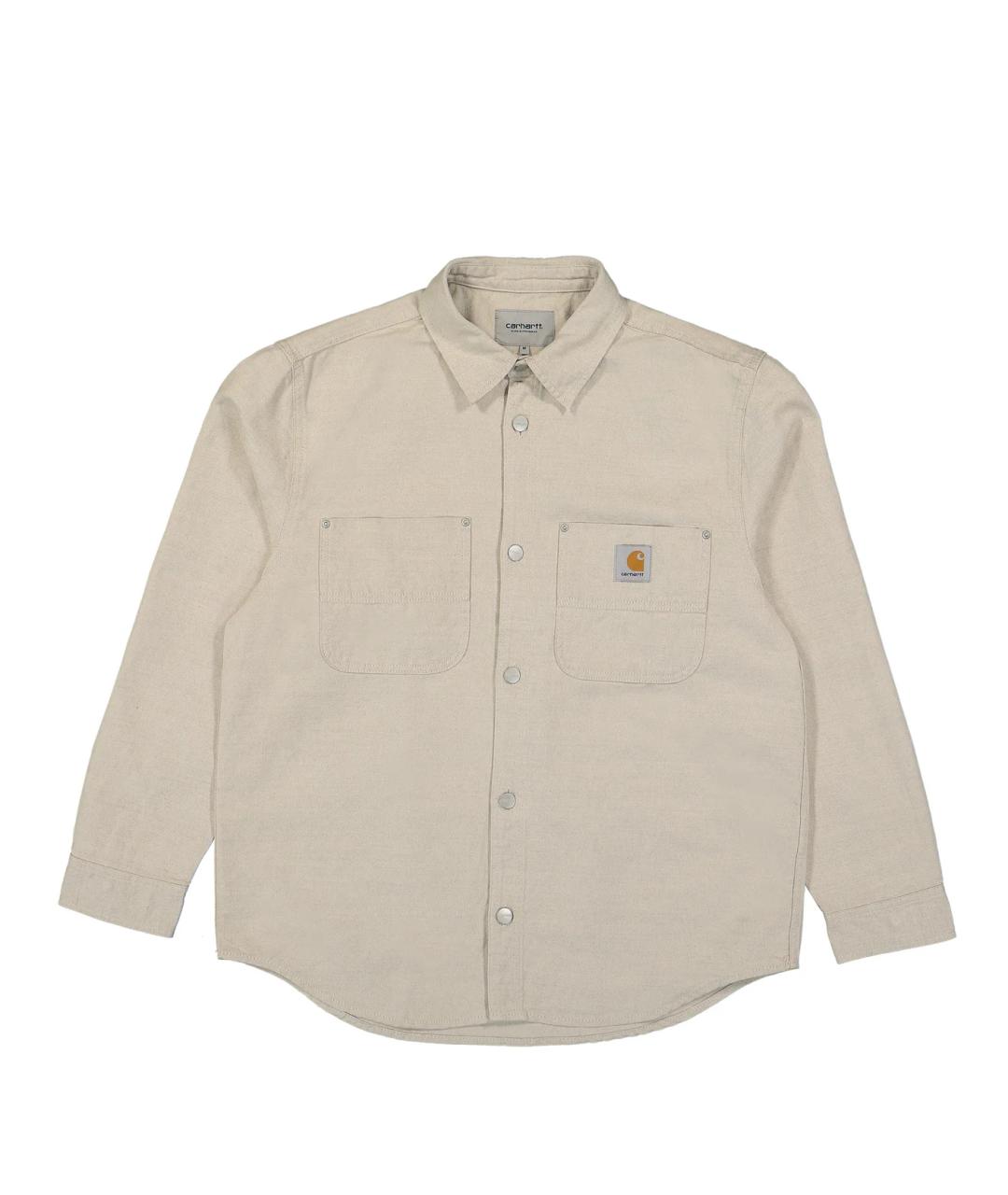 CARHARTT WIP Бежевая хлопковая кэжуал рубашка, фото 1