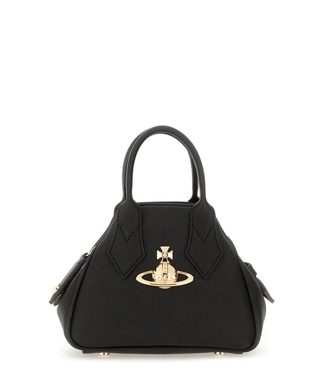 VIVIENNE WESTWOOD Черная сумка тоут из искусственной кожи, фото 1