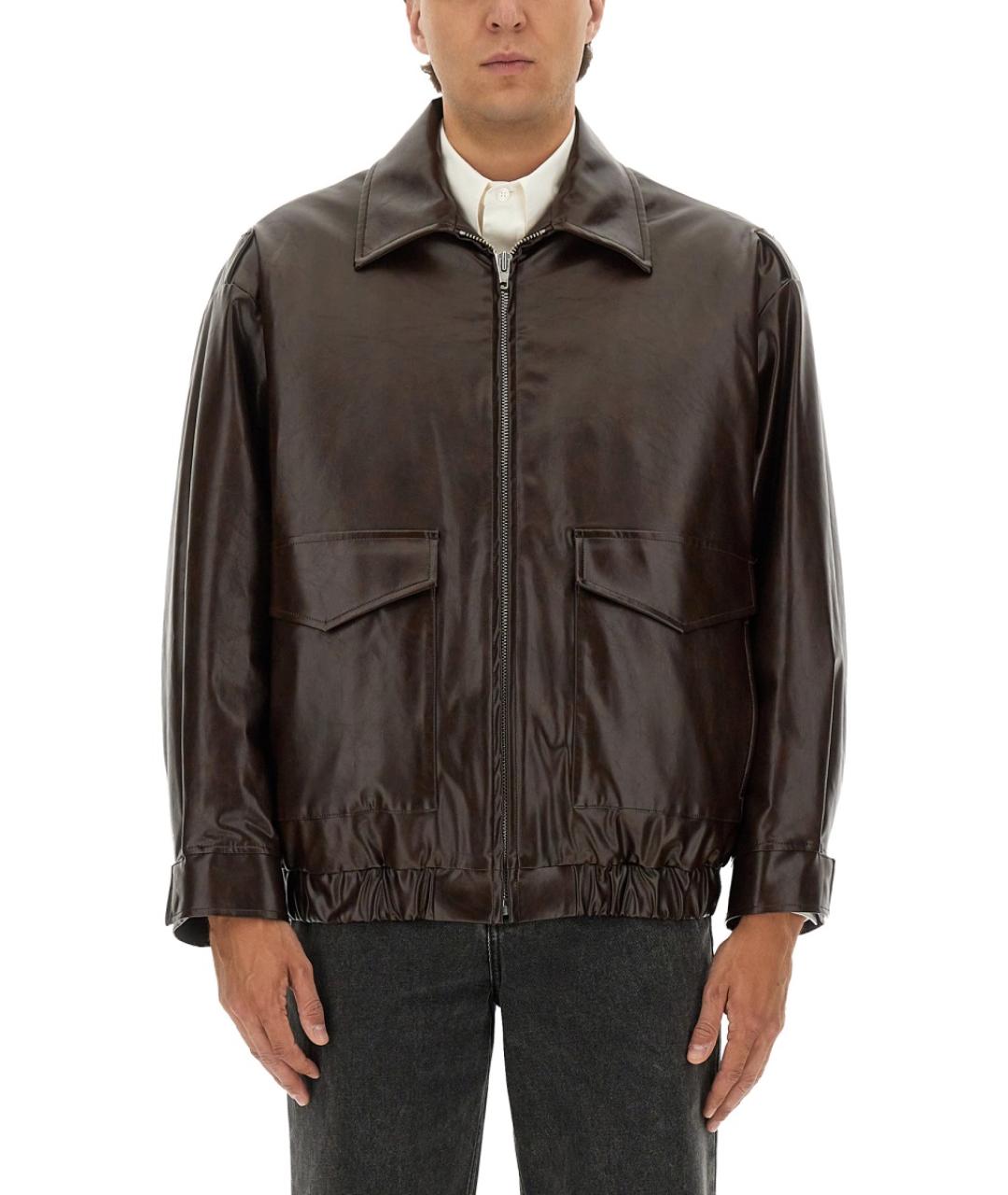 MM6 MAISON MARGIELA Коричневая вискозная куртка, фото 5